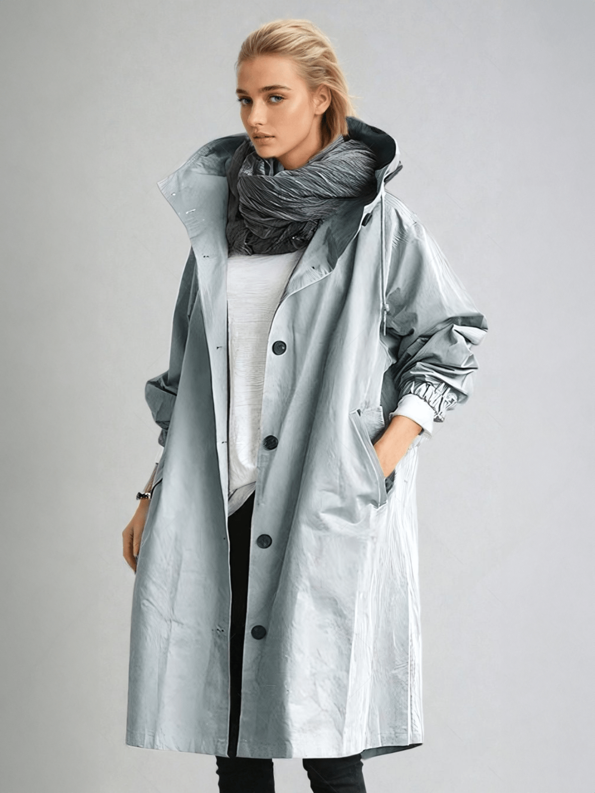 Women's Classic Belted Trench Coat – Relaxed Fit