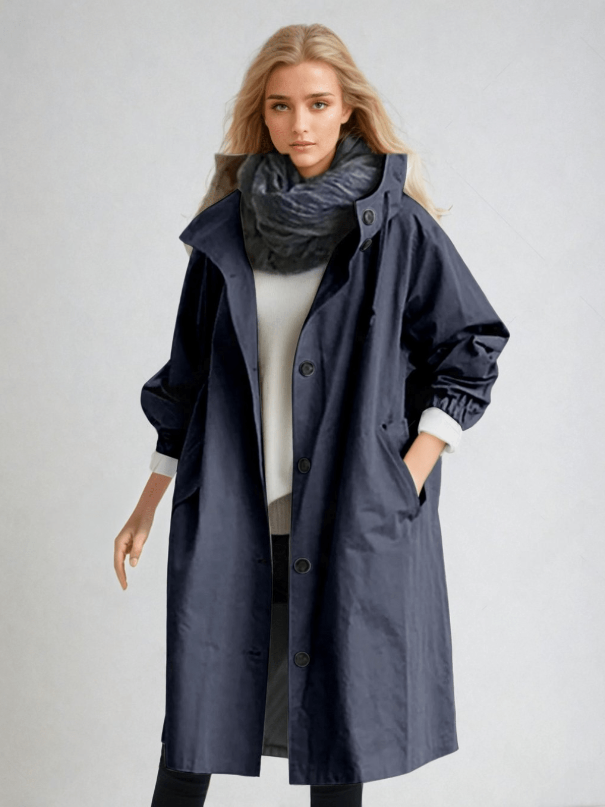 Women's Classic Belted Trench Coat – Relaxed Fit