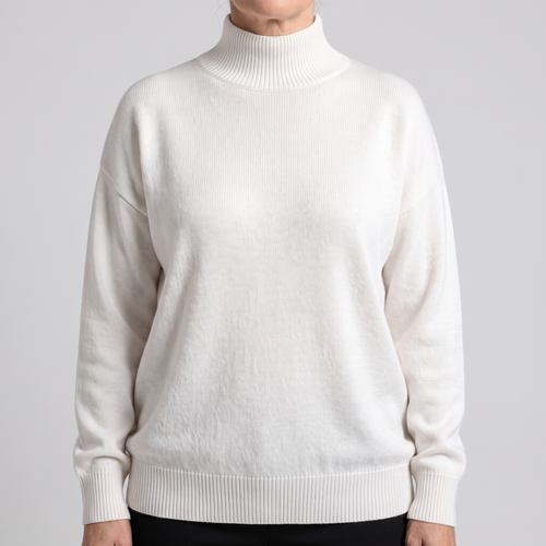 Kacob | Women's Classic Roll Neck Jumper – Smooth Drape Turtleneck Sweater