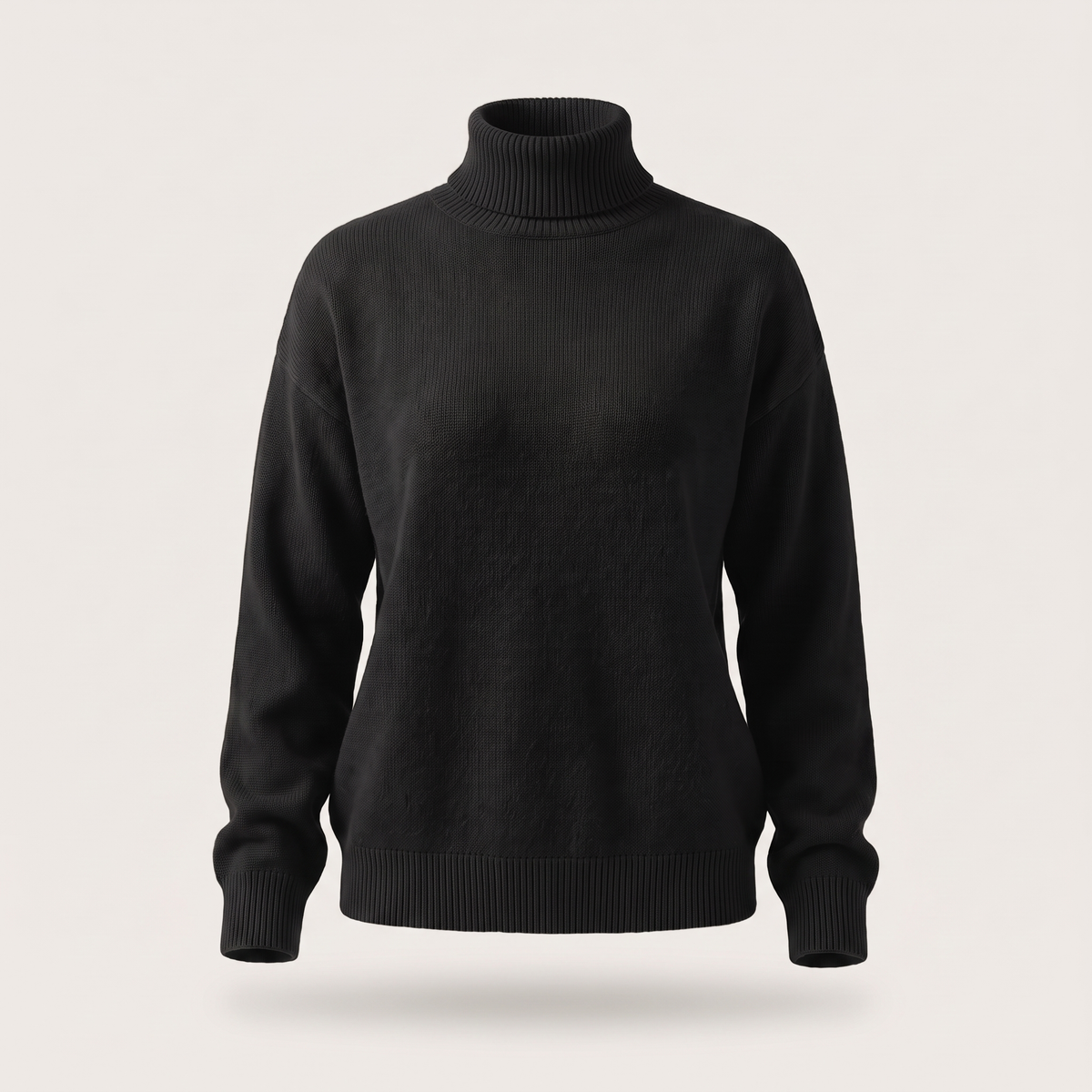 Kacob | Women's Classic Roll Neck Jumper – Smooth Drape Turtleneck Sweater