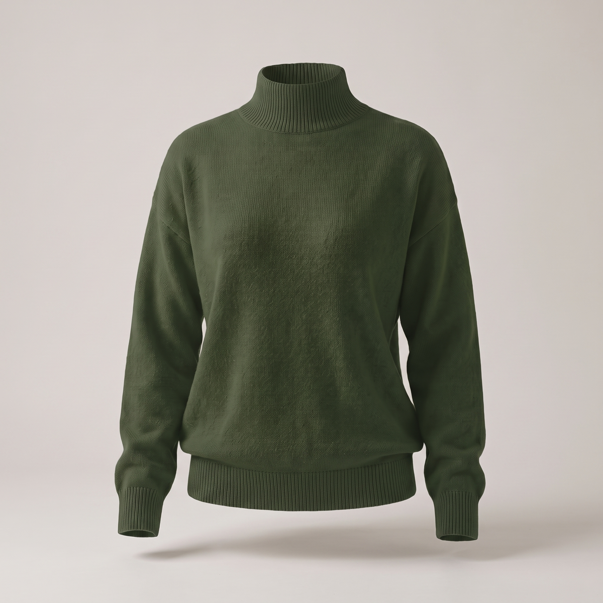 Kacob | Women's Classic Roll Neck Jumper – Smooth Drape Turtleneck Sweater