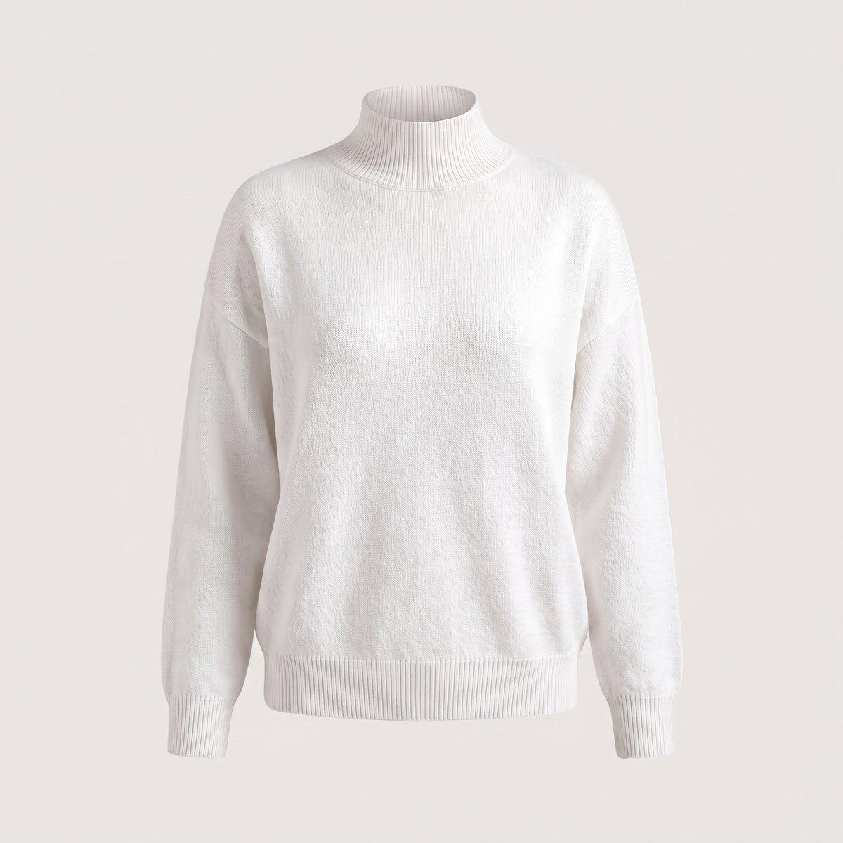Kacob | Women's Classic Roll Neck Jumper – Smooth Drape Turtleneck Sweater