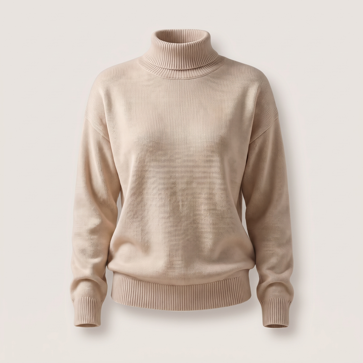 Kacob | Women's Classic Roll Neck Jumper – Smooth Drape Turtleneck Sweater