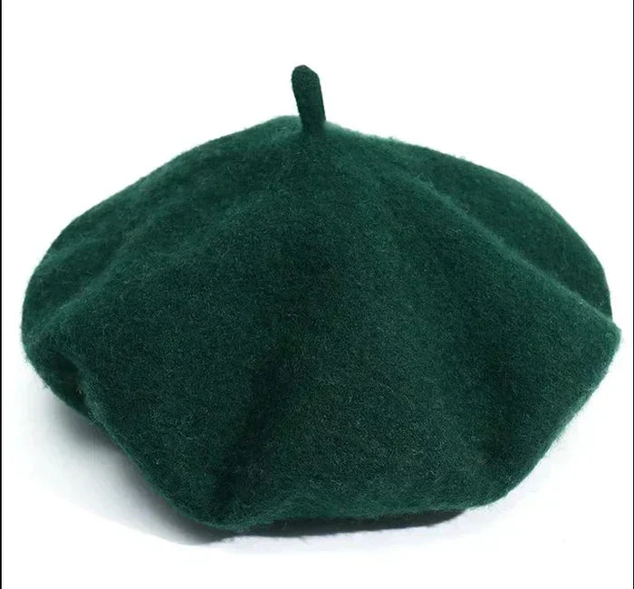 Women's Classic Wool-Blend Beret Hat