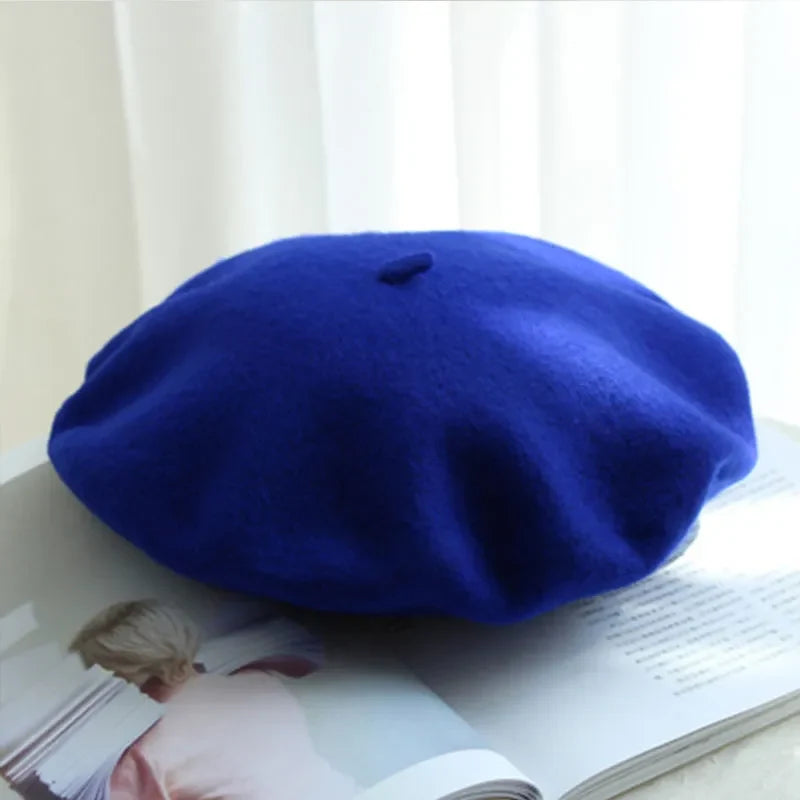 Women's Classic Wool-Blend Beret Hat