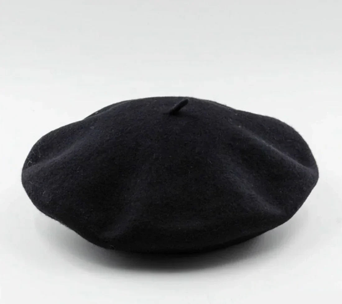 Women's Classic Wool-Blend Beret Hat