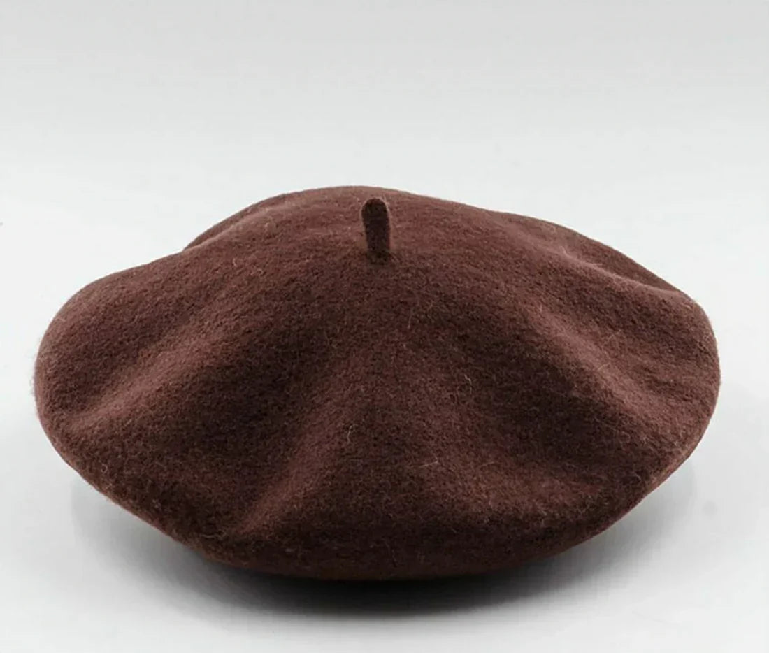 Women's Classic Wool-Blend Beret Hat