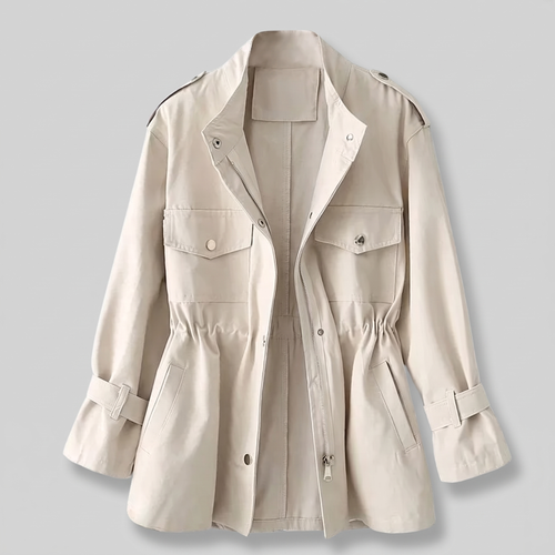 Kacob | Women's Double Breasted Belted Overcoat – Tailored Winter Coat