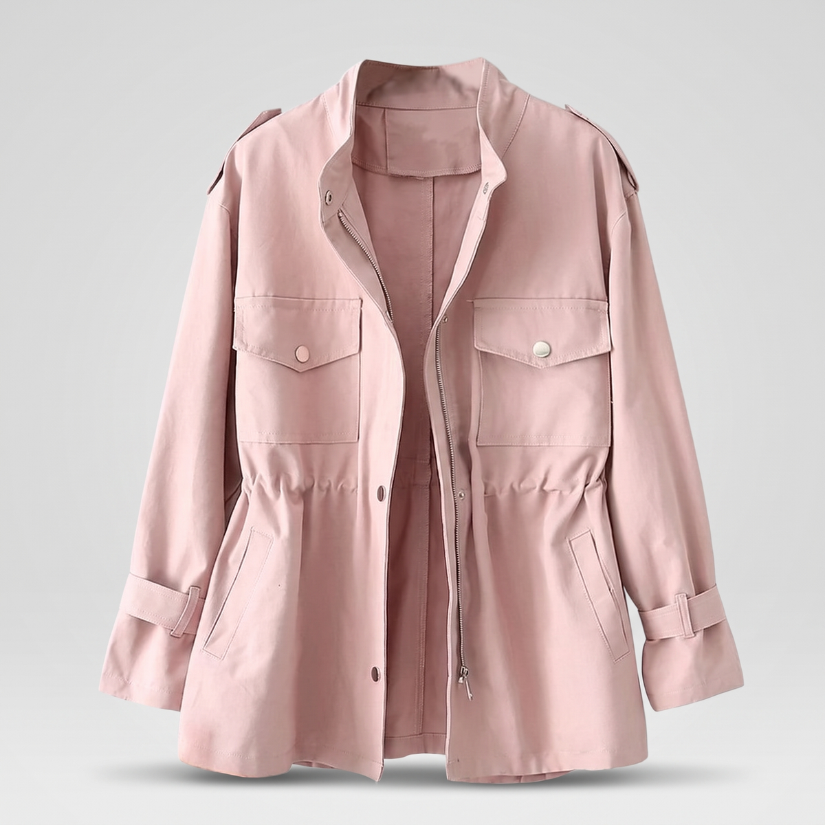 Kacob | Women's Double Breasted Belted Overcoat – Tailored Winter Coat