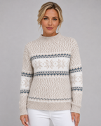 Women's Fair Isle Mock Neck Jumper – Nordic Knit