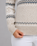Women's Fair Isle Mock Neck Jumper – Nordic Knit