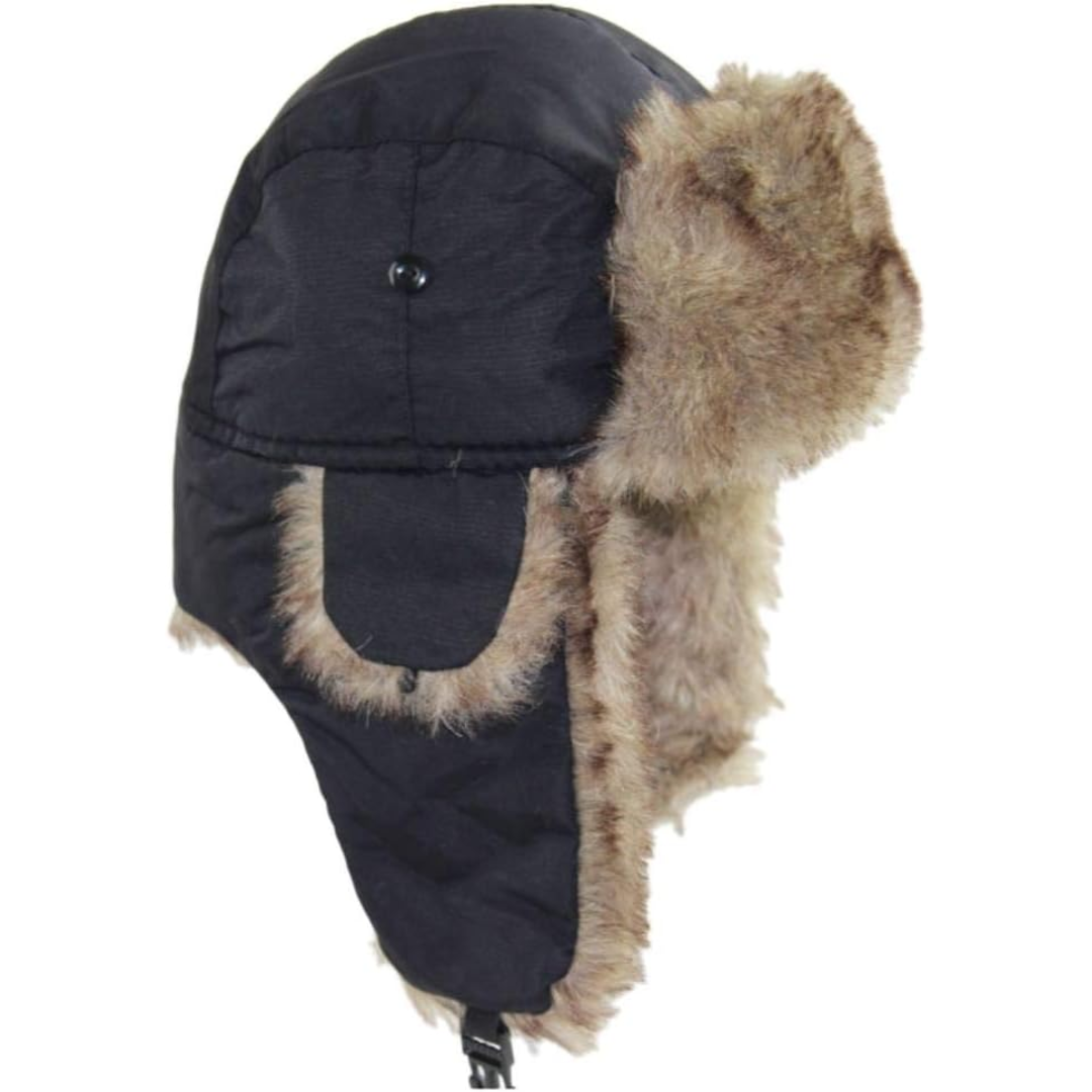 Women's Faux Fur Trapper Hat with Ear Flaps