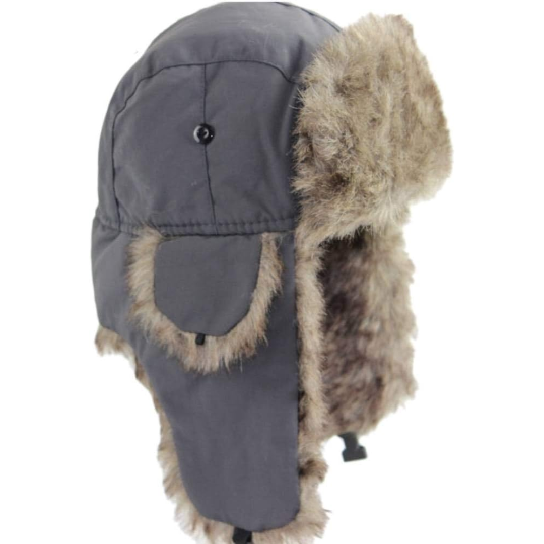 Women's Faux Fur Trapper Hat with Ear Flaps