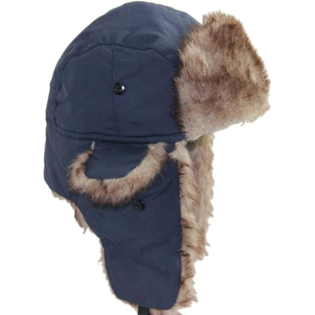 Women's Faux Fur Trapper Hat with Ear Flaps