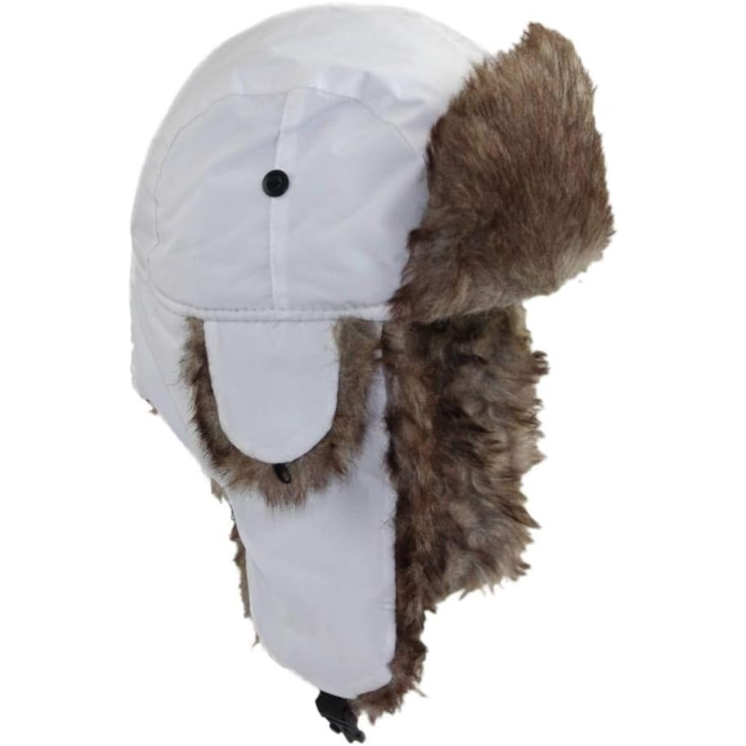 Women's Faux Fur Trapper Hat with Ear Flaps