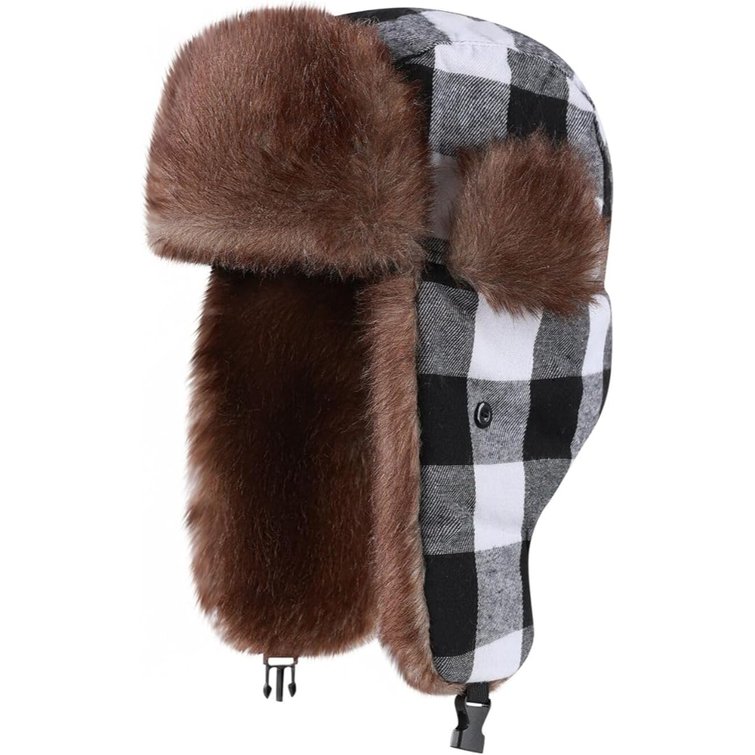 Women's Faux Fur Trapper Hat with Ear Flaps