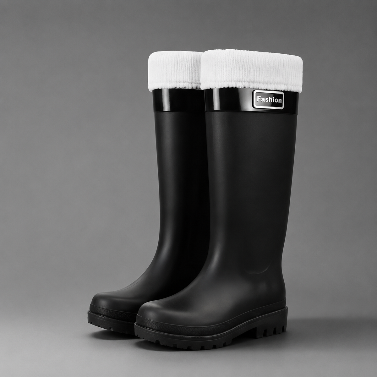 Kacob | Women's Fleece Lined Wellington Boots – High Winter Rain Boots