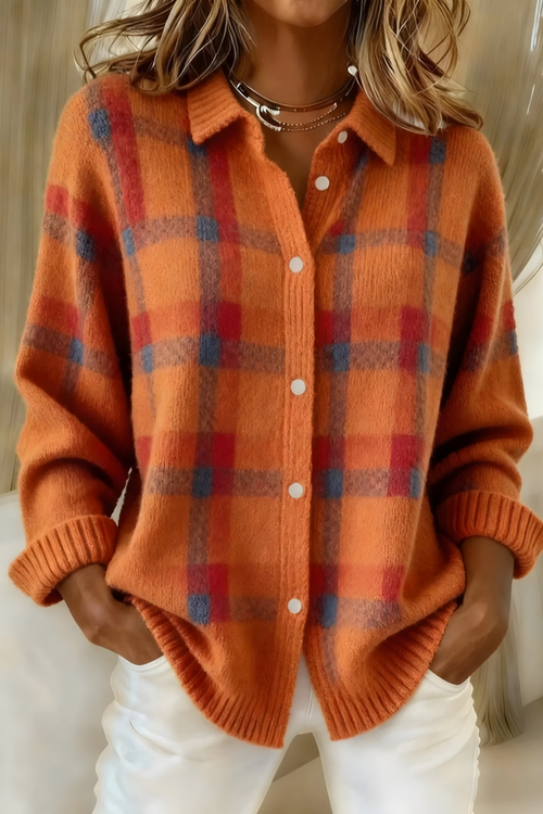 Kacob | Women's Fluffy Knit Open Front Cardigan – Relaxed Knitted Layering Cardigan
