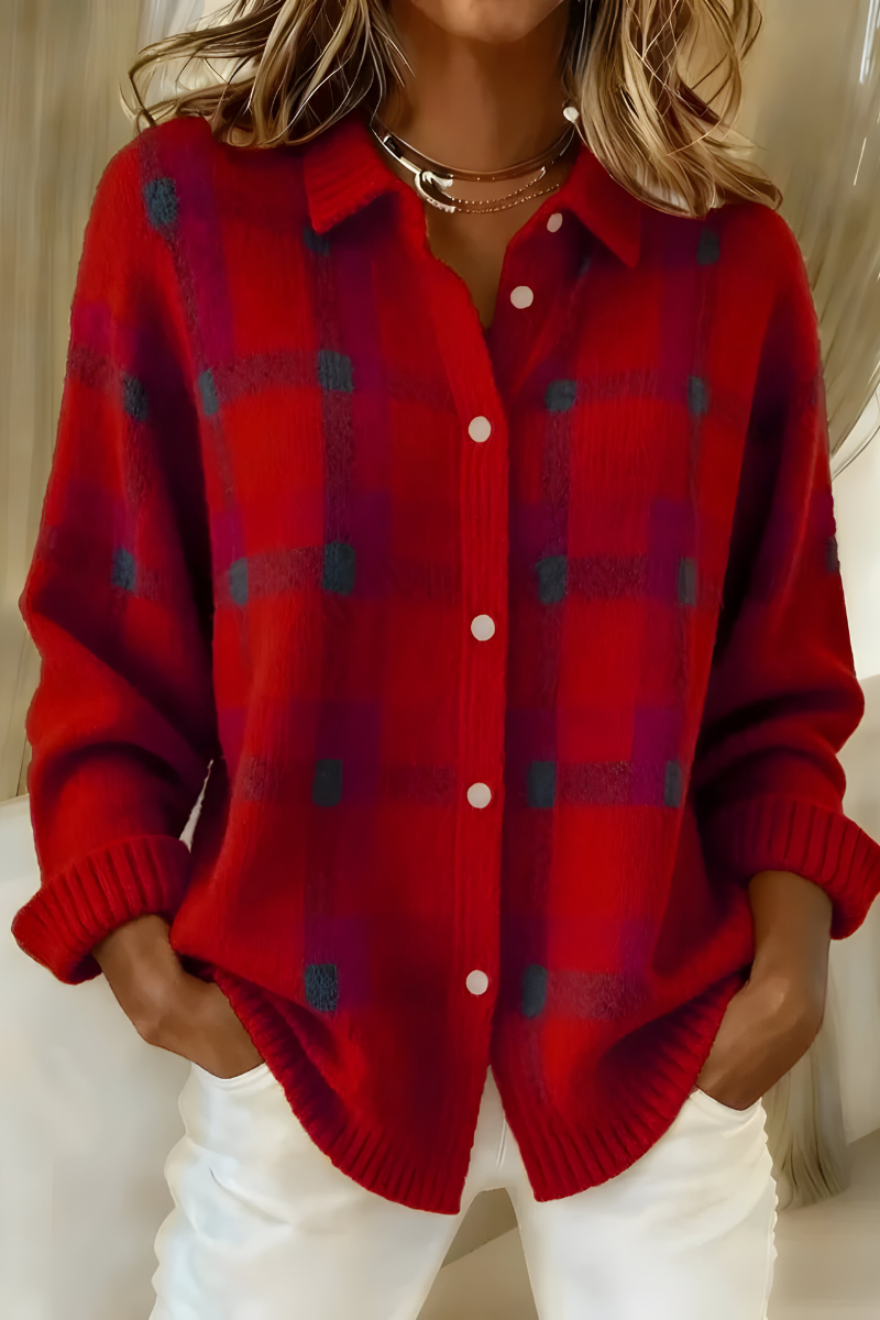Kacob | Women's Fluffy Knit Open Front Cardigan – Relaxed Knitted Layering Cardigan