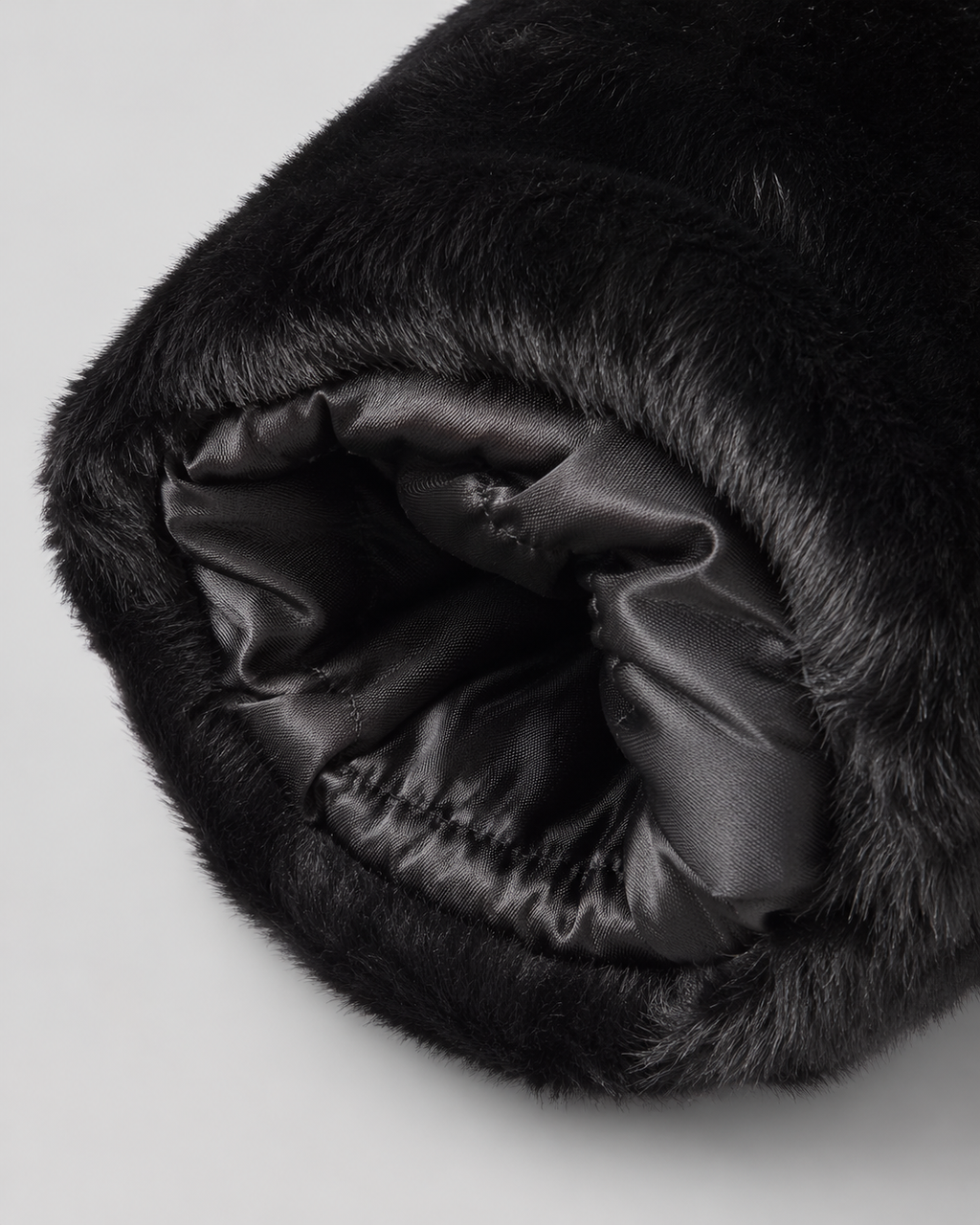 Women's Hooded Faux Fur Zip-Up Jacket