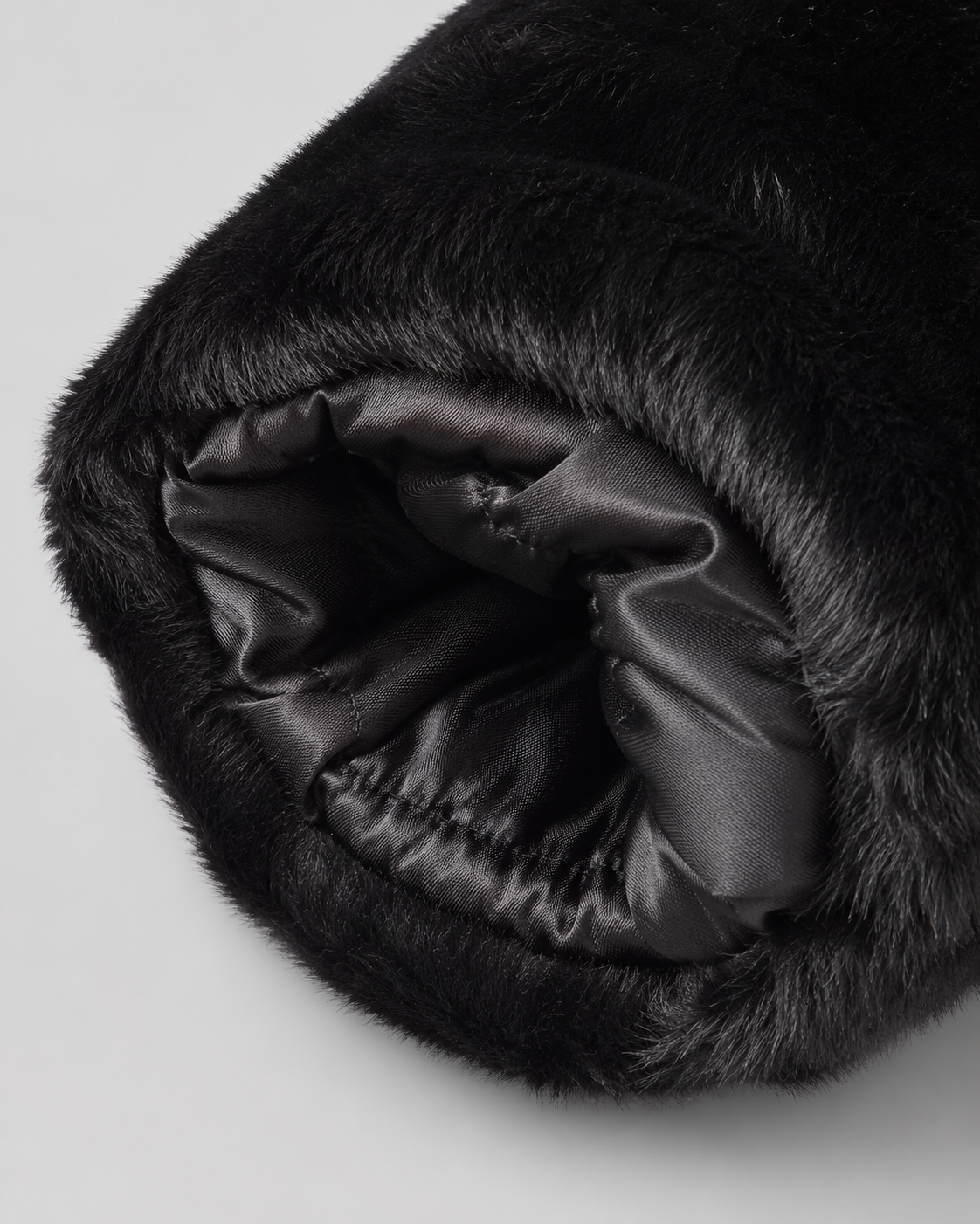 Women's Hooded Faux Fur Zip-Up Jacket