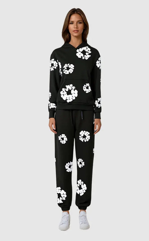 Kacob | Women's Hooded Tracksuit – Two Piece Hoodie and Trousers Set
