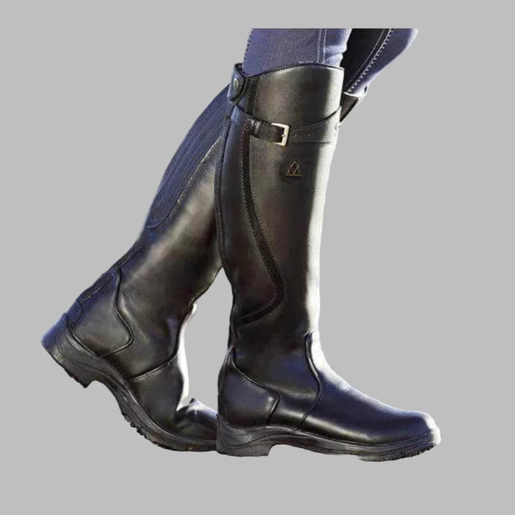 Women's Knee High Riding Boots – Buckle Detail