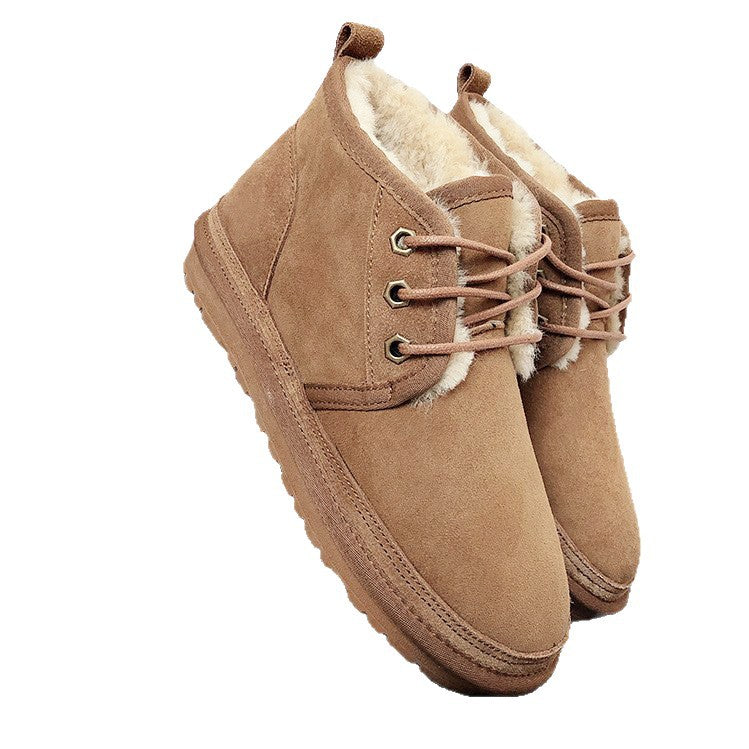 Kacob | Women's Lace Up Winter Boots – Plush Lined Ankle Boots