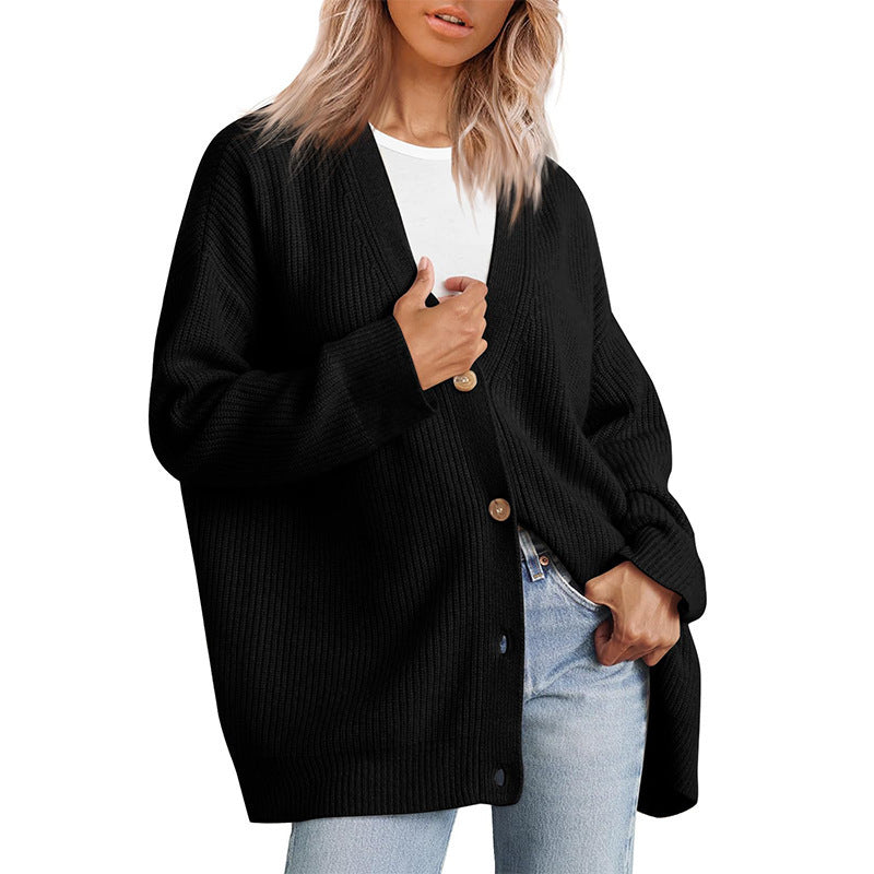 Kacob | Women's Long Rib Knit Cardigan – Oversized Longline Open Front Cardigan