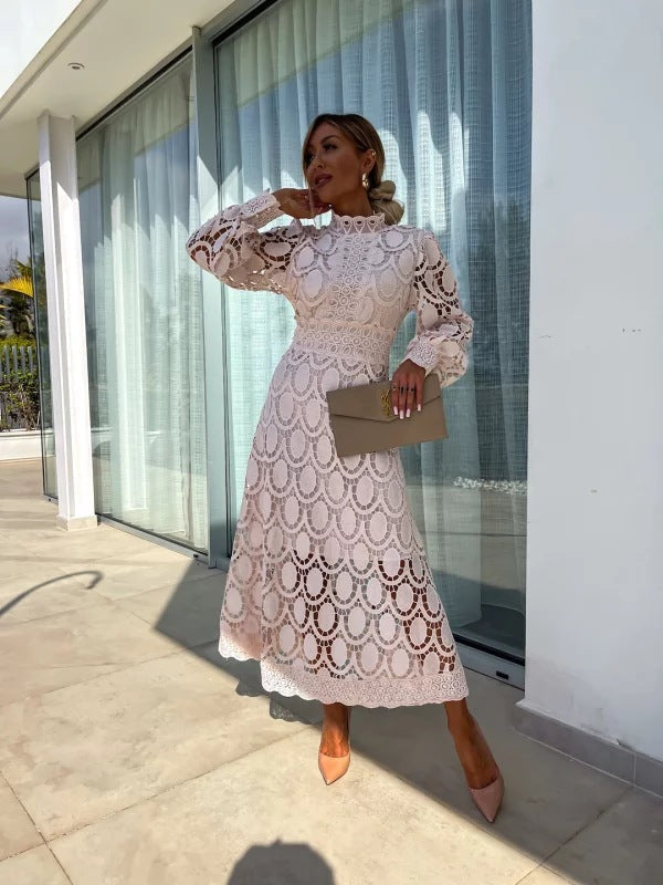 Kacob | Women's Long Sleeve Maxi Party Dress – Evening Dress for Christmas Parties