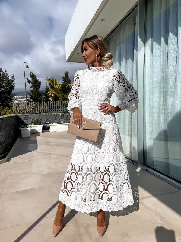 Kacob | Women's Long Sleeve Maxi Party Dress – Evening Dress for Christmas Parties