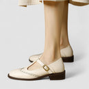 Kacob | Women's Low Heel Mary Jane Shoes – Strap Detail