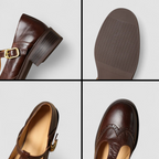Women's Low Heel Mary Jane Shoes – Strap Detail
