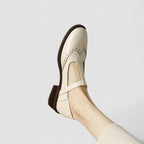 Women's Low Heel Mary Jane Shoes – Strap Detail