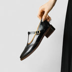 Women's Low Heel Mary Jane Shoes – Strap Detail