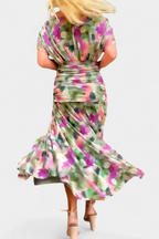 Women's Off-Shoulder Ruched Evening Dress