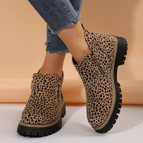 Kacob | Women's Orthopaedic Low Ankle Boots – Side Zip Arch Support Winter Boots