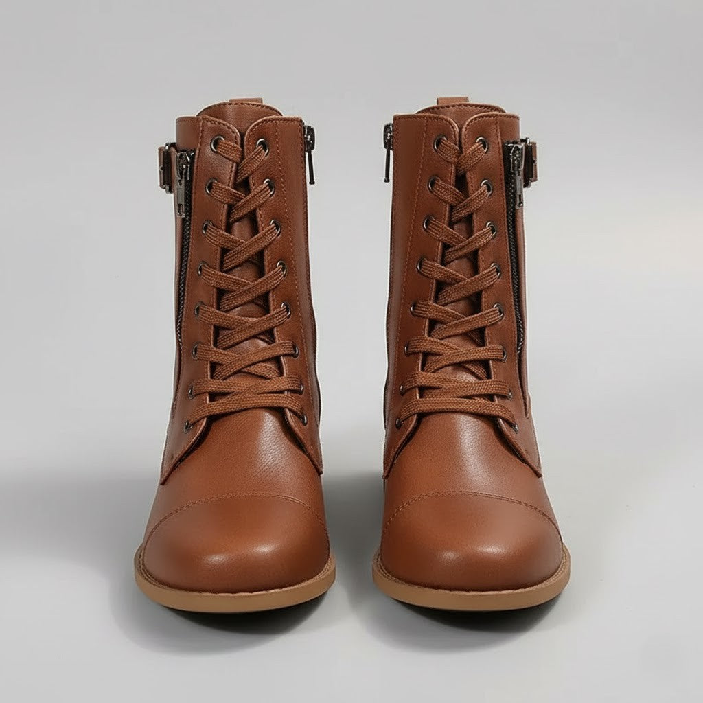 Kacob | Women's Orthopaedic Side Zip Ankle Boots – Cushioned Everyday Boots