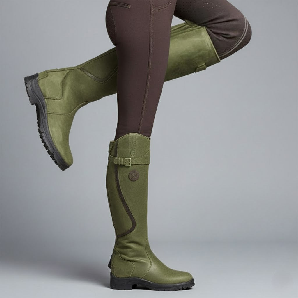 Kacob | Women's Outdoor Riding Boots – Grip Sole Winter Boots for Walking