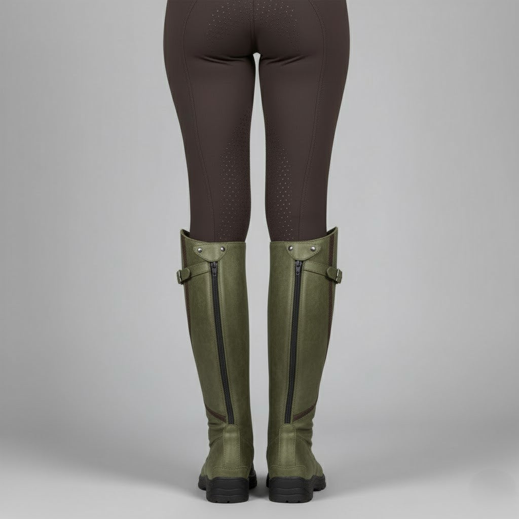 Kacob | Women's Outdoor Riding Boots – Grip Sole Winter Boots for Walking
