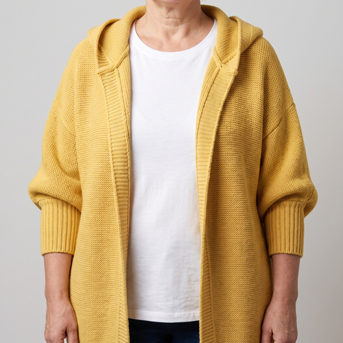 Kacob | Women's Oversized Hooded Longline Cardigan – Loose Knit Long Cardigan