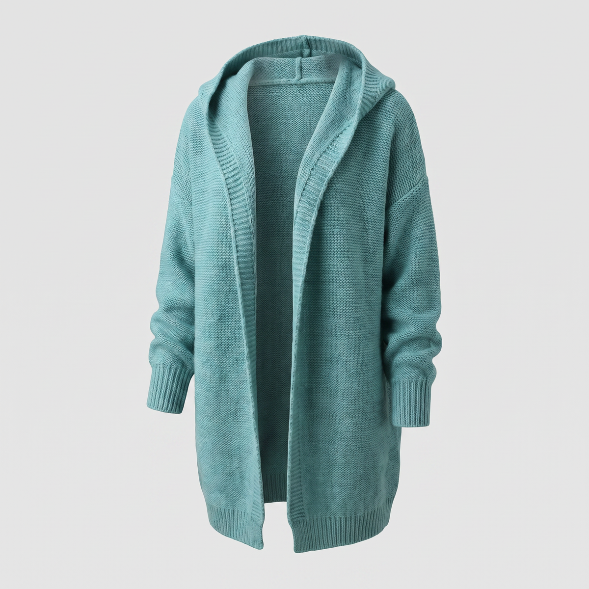 Kacob | Women's Oversized Hooded Longline Cardigan – Loose Knit Long Cardigan