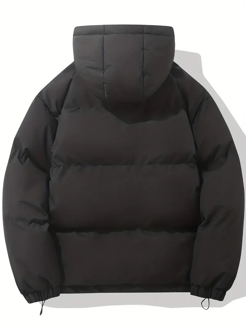Kacob | Women's Oversized Puffer Jacket – Hooded Short Padded Jacket