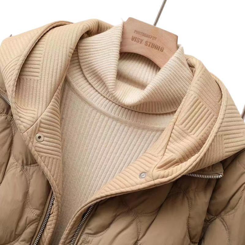Kacob | Women's Quilted Hooded Jacket – Short Padded Winter Jacket