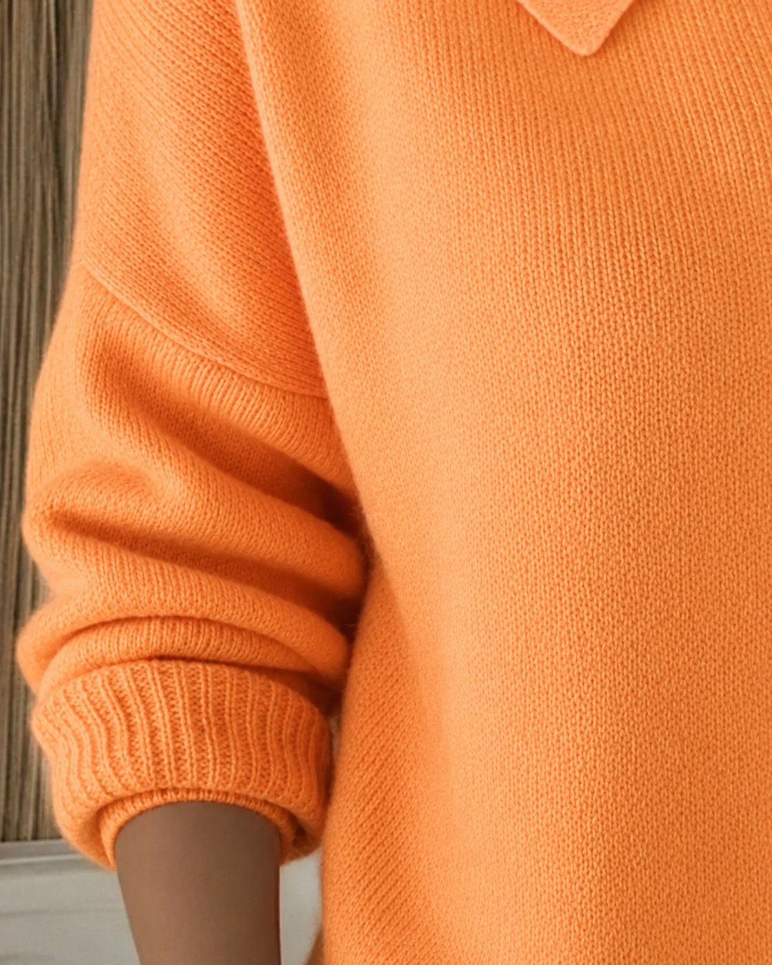 Women's Relaxed Fit Button Up Collared Knit Cardigan – Fine Knit Polo Collar Layer