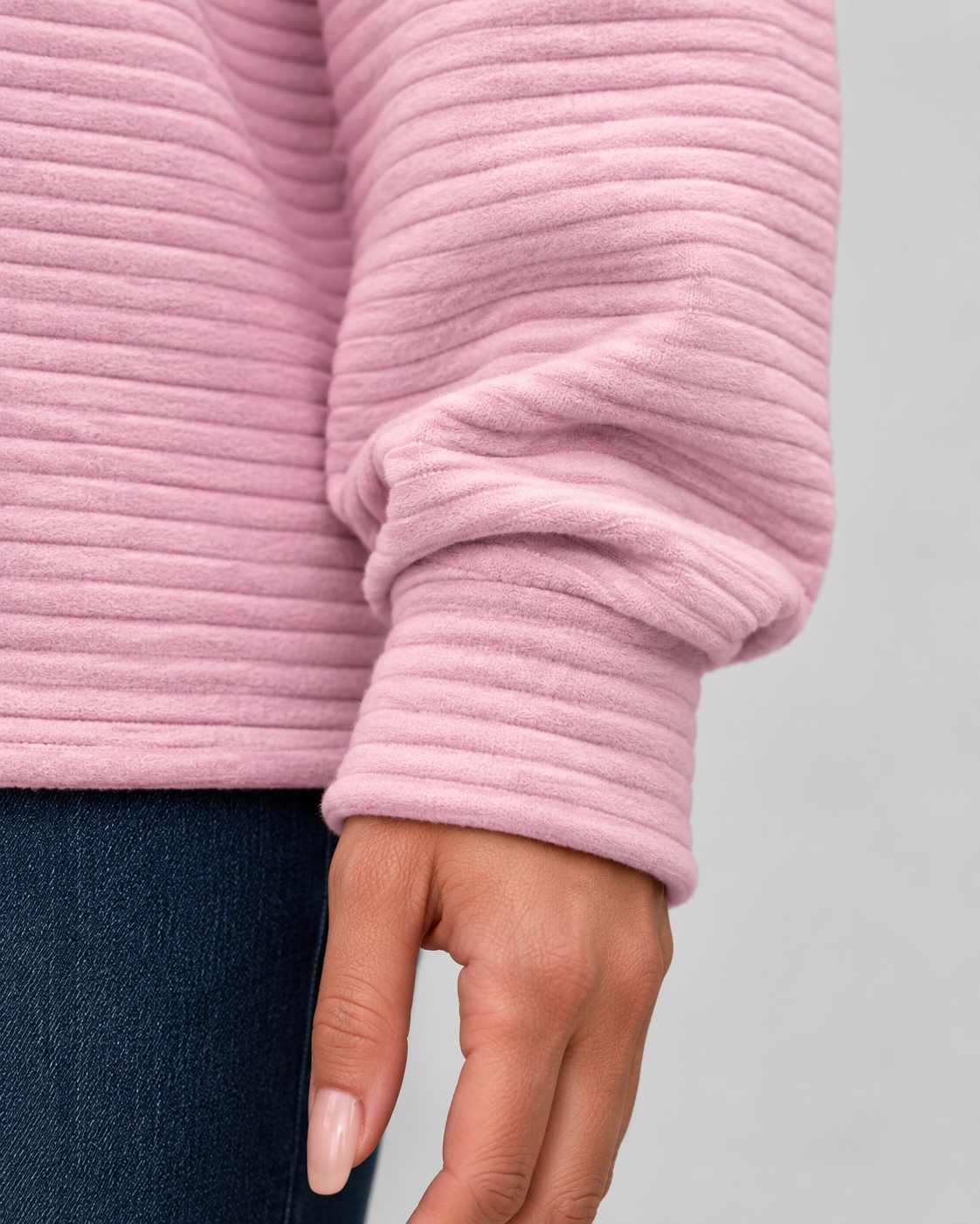 Women's Ribbed Quarter-Zip Knit Pullover – Zip Neck