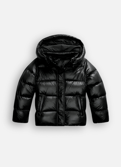 Kacob | Women's Slim Fit Glossy Puffer Jacket – Padded Winter Jacket
