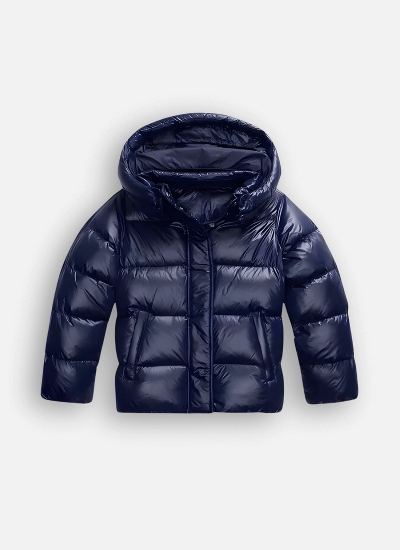 Kacob | Women's Slim Fit Glossy Puffer Jacket – Padded Winter Jacket