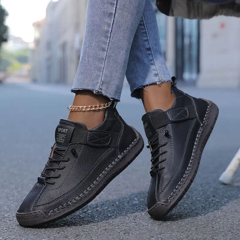 Kacob | Women's Slip-On Wide Toe Box Trainers – Elastic Side Panel Everyday Trainers