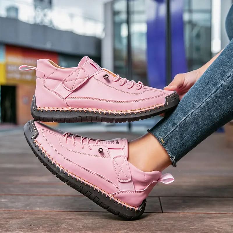 Kacob | Women's Slip-On Wide Toe Box Trainers – Elastic Side Panel Everyday Trainers